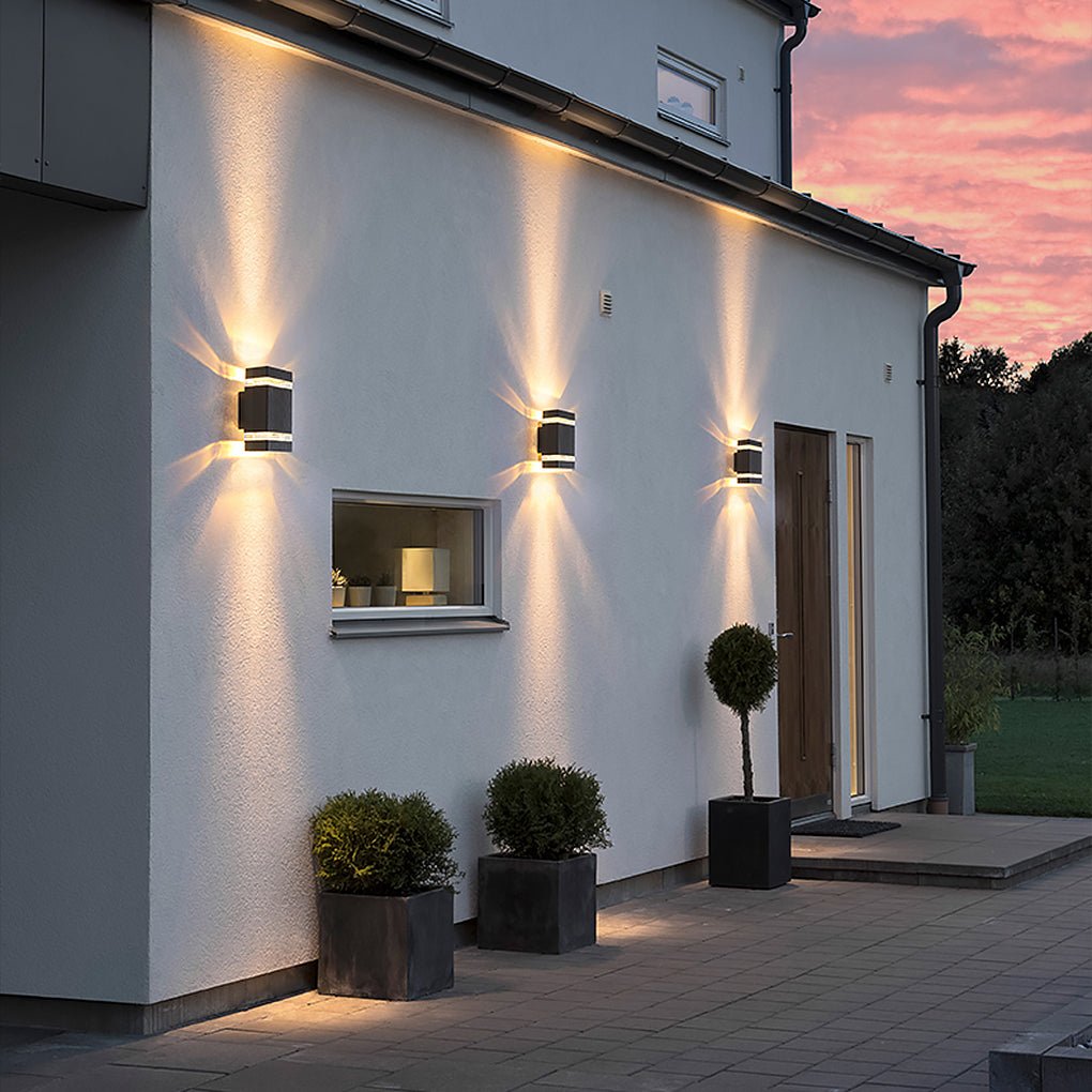 Modern Square &amp; Round Up and Down LED Wall Sconce