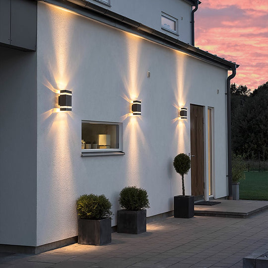 Modern Square &amp; Round Up and Down LED Wall Sconce
