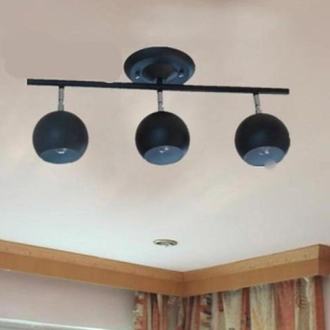 3-Light Bowled Metal Semi-Flush Mount LED Ceiling Light – Modern &amp; Bright