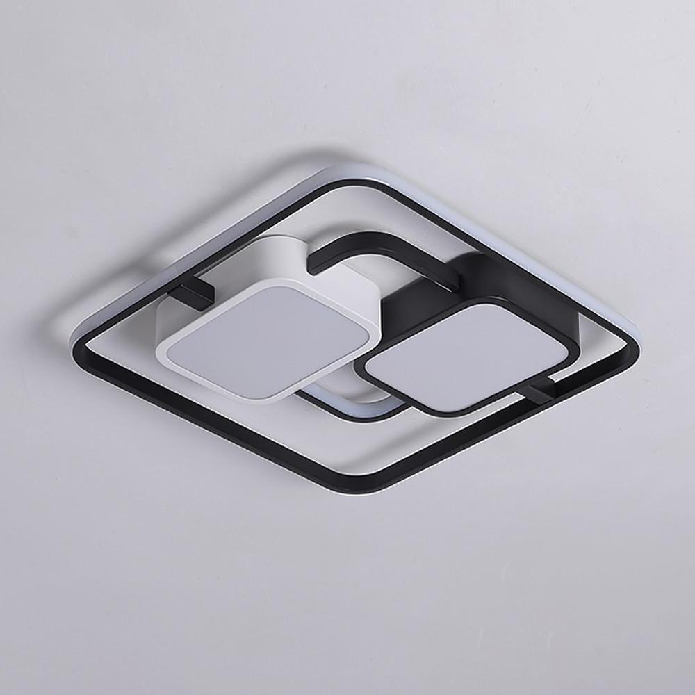 Circles Rectangles Dimmable LED Modern Ceiling Light Flush Mount