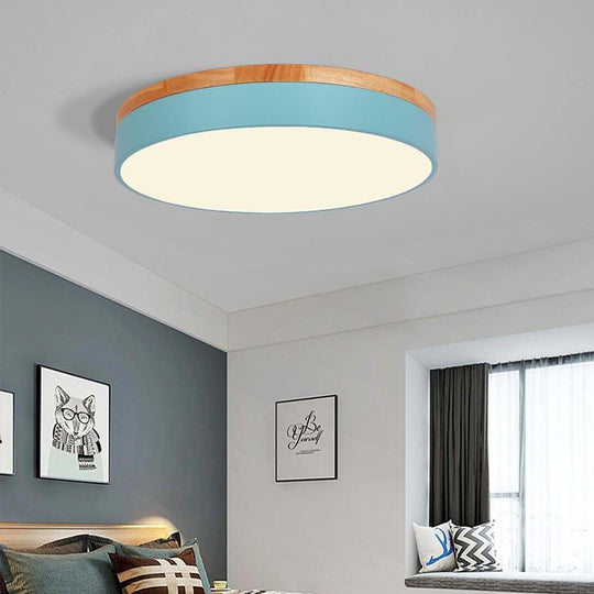12-Inch Circular LED Modern Flush Mount Ceiling Light
