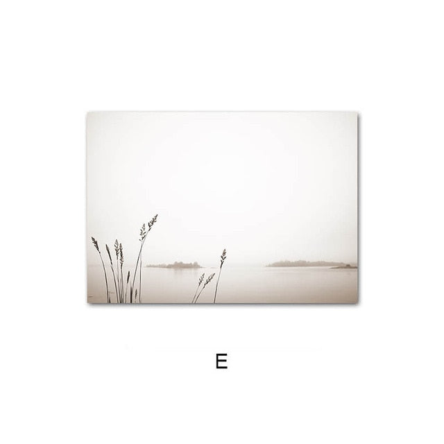 Beach Sunset Landscape Canvas Print Pictures of Calm