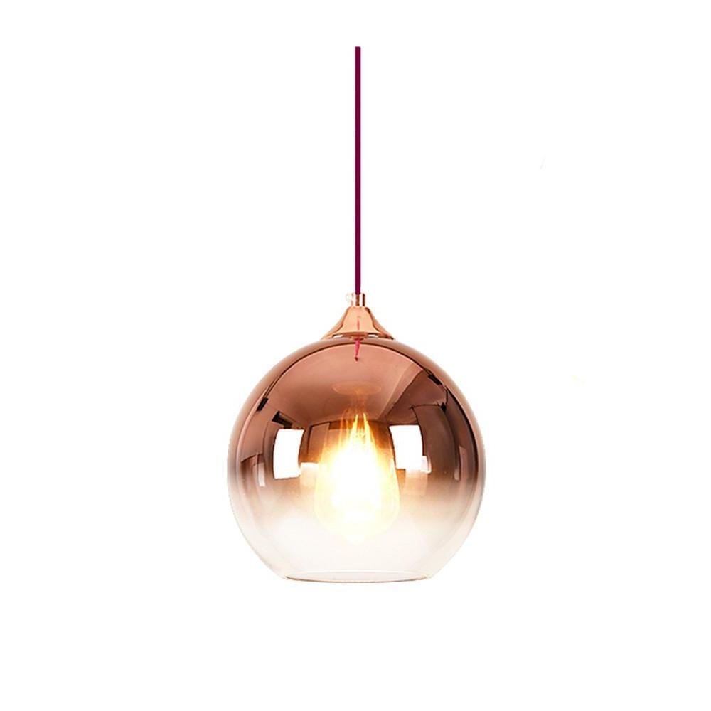 Gradient Color Glass Globe Pendant Light