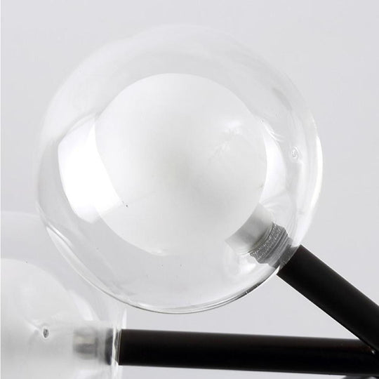 Novelty 30-Light Glass Orb Bubble LED Sputnik Sphere Chandelier – 33" Wide
