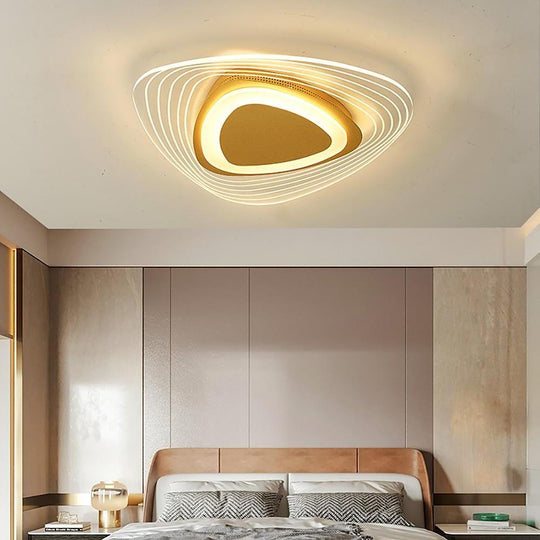 Geometric Shaped Nordic LED Semi-Flush Mount Ceiling Light