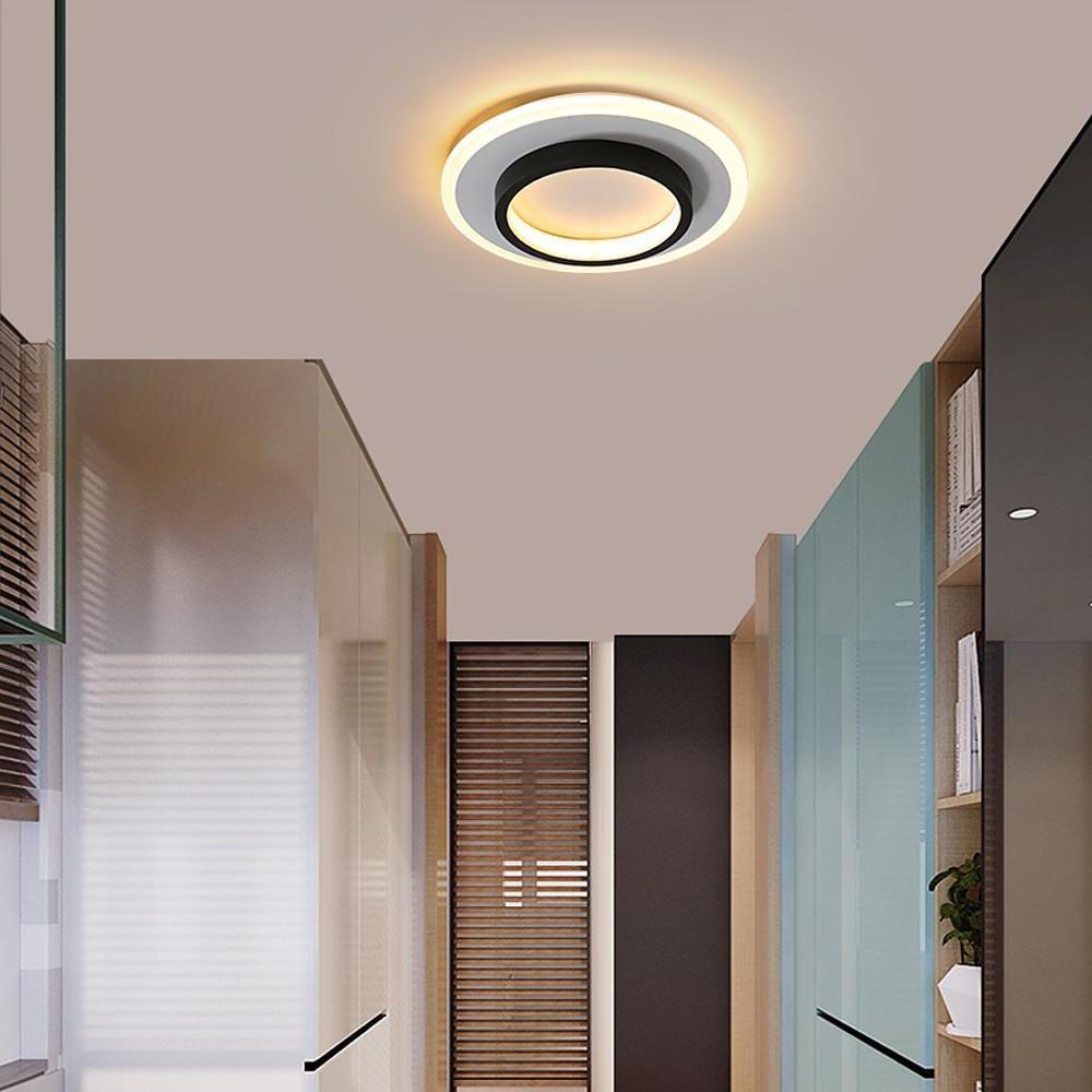 Modern Layered LED Ring Flush Mount Ceiling Light – 3 Circle Design
