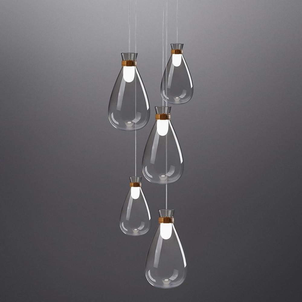 Industrial Teardrop Glass LED Pendant Ceiling Light