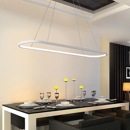 Linear Rectangle Chandelier – LED Dining Room Chandeliers