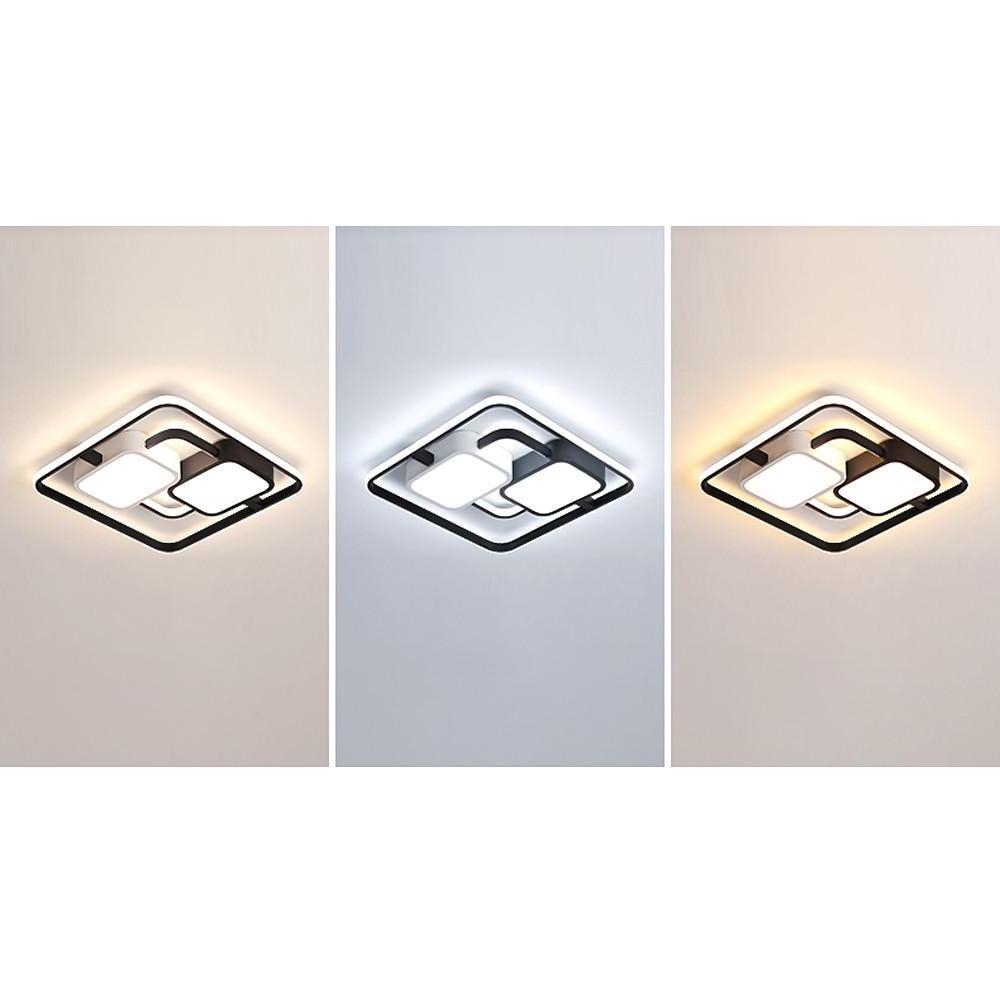 Circles Rectangles Dimmable LED Modern Ceiling Light Flush Mount