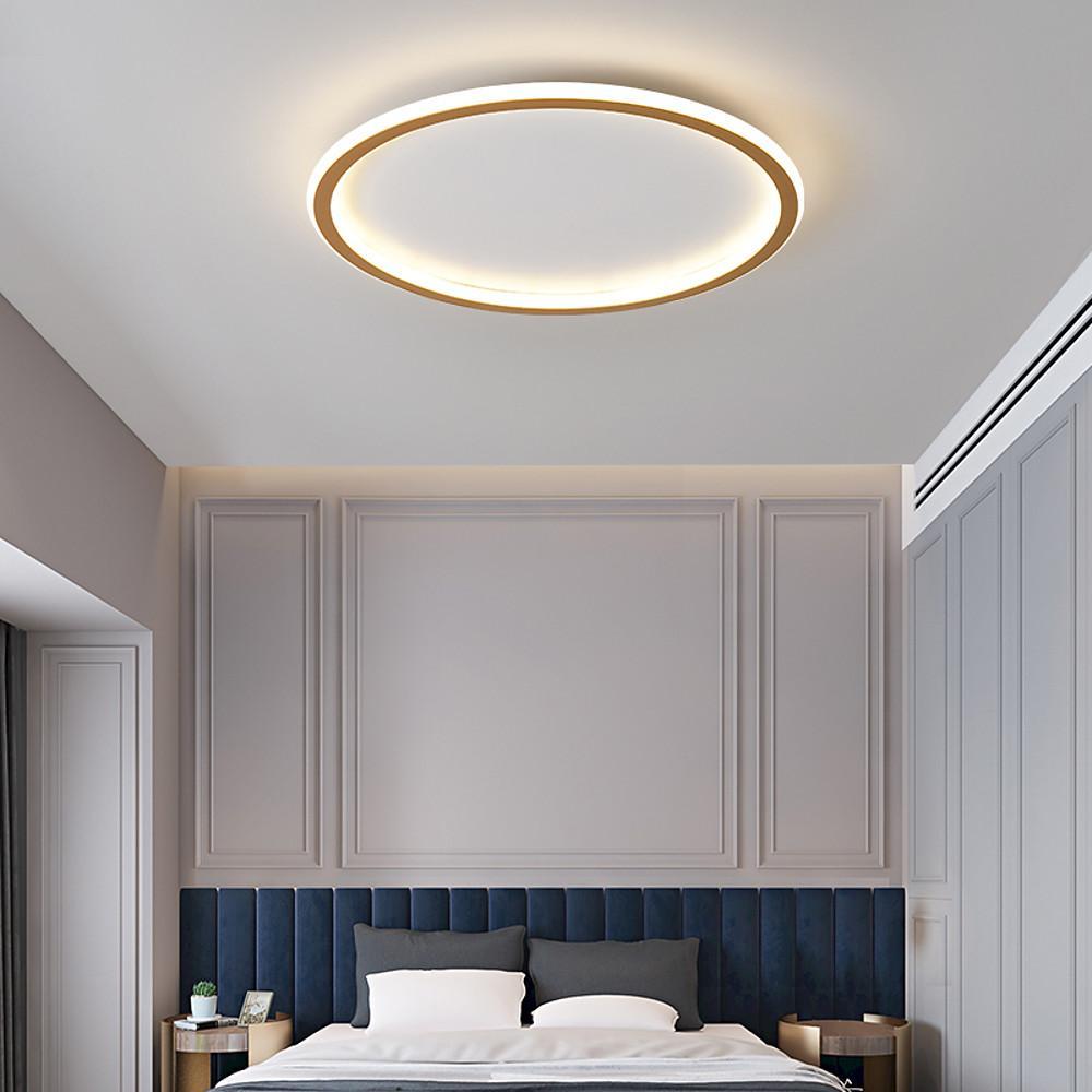 Minimalist Square and Circular Dimmable LED Flush Mount Ceiling Light