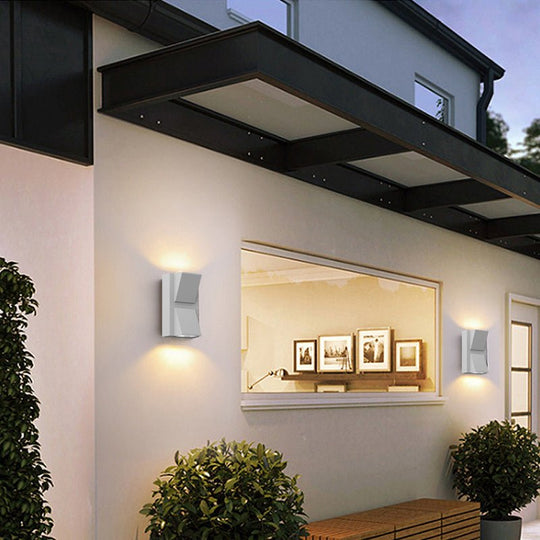 Rectangular Up &amp; Down Lighting LED Modern Wall Lamp