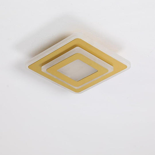 Multi Square LED Flush Mount Ceiling Light for Hallway or Entryway