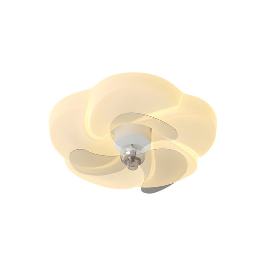 Romantic Flower Modern Ceiling Fan Light – Bladeless &amp; Elegant