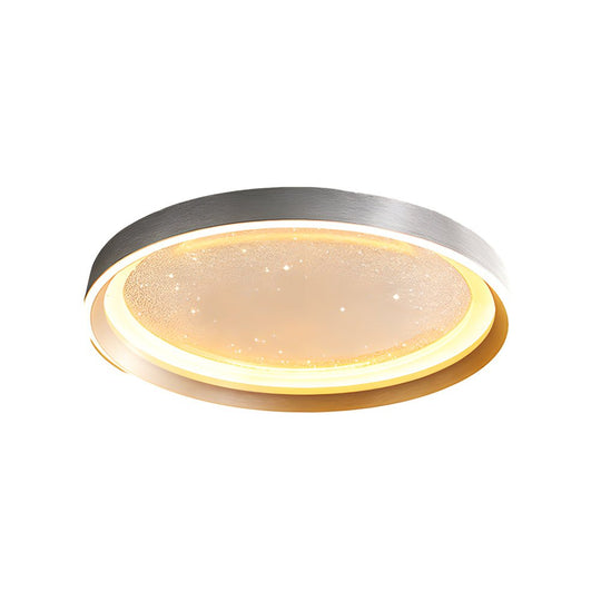 Round Acrylic Starry Sky 3 Step Dimming LED Simple Modern Ceiling Lamp
