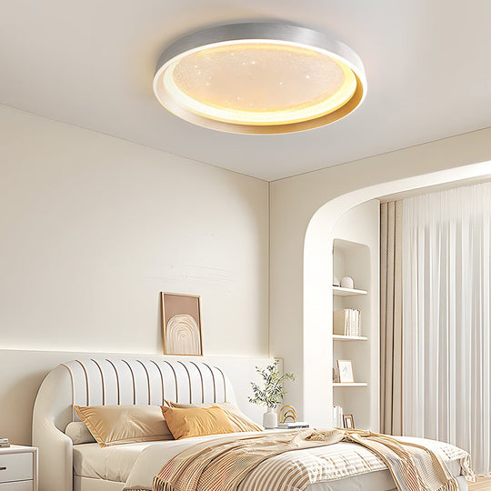 Round Acrylic Starry Sky 3 Step Dimming LED Simple Modern Ceiling Lamp