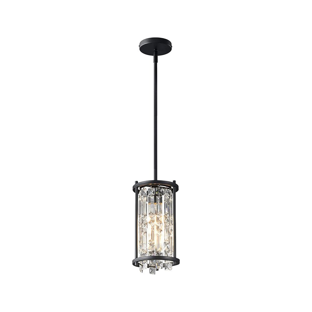 Round Square Iron Frame Crystal Shade Luxury Modern Chandelier Ceiling Lights