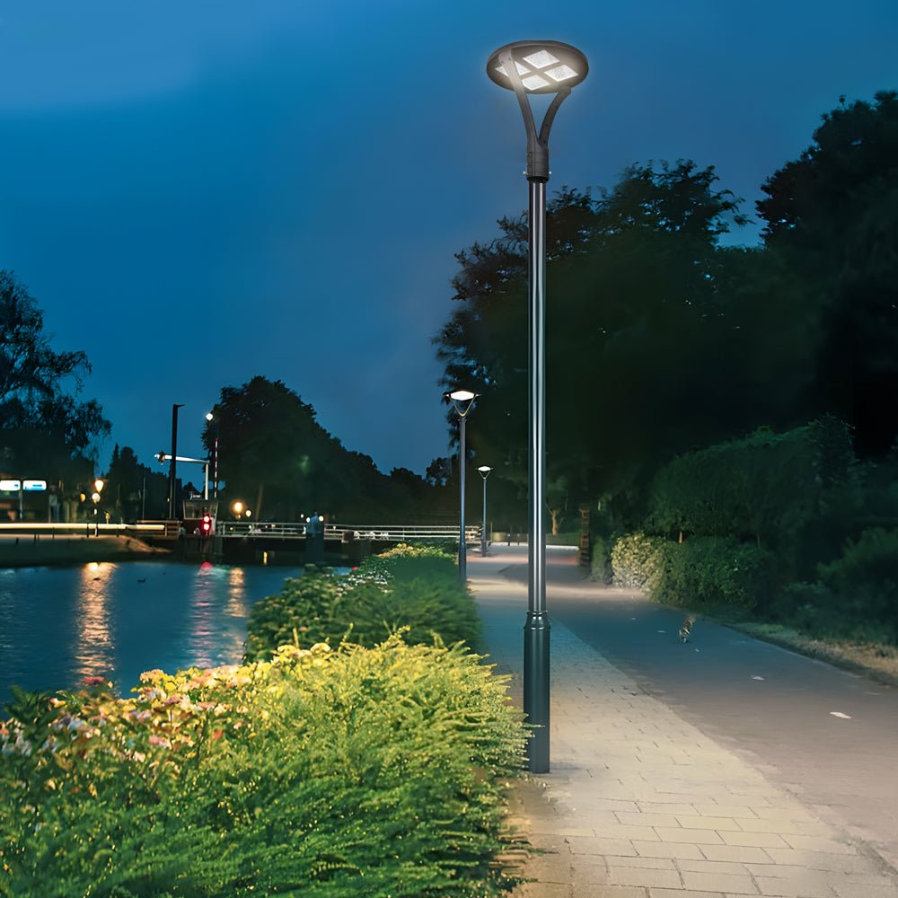 Round Waterproof LED Outdoor Post Top Light