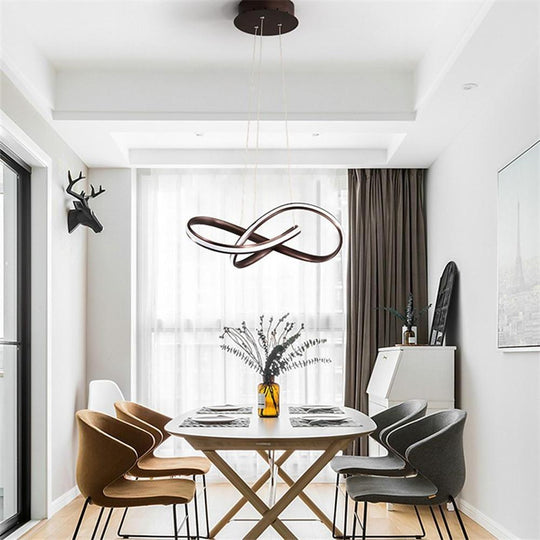 Mobius Ring Pendant 1-Light LED Ceiling Light