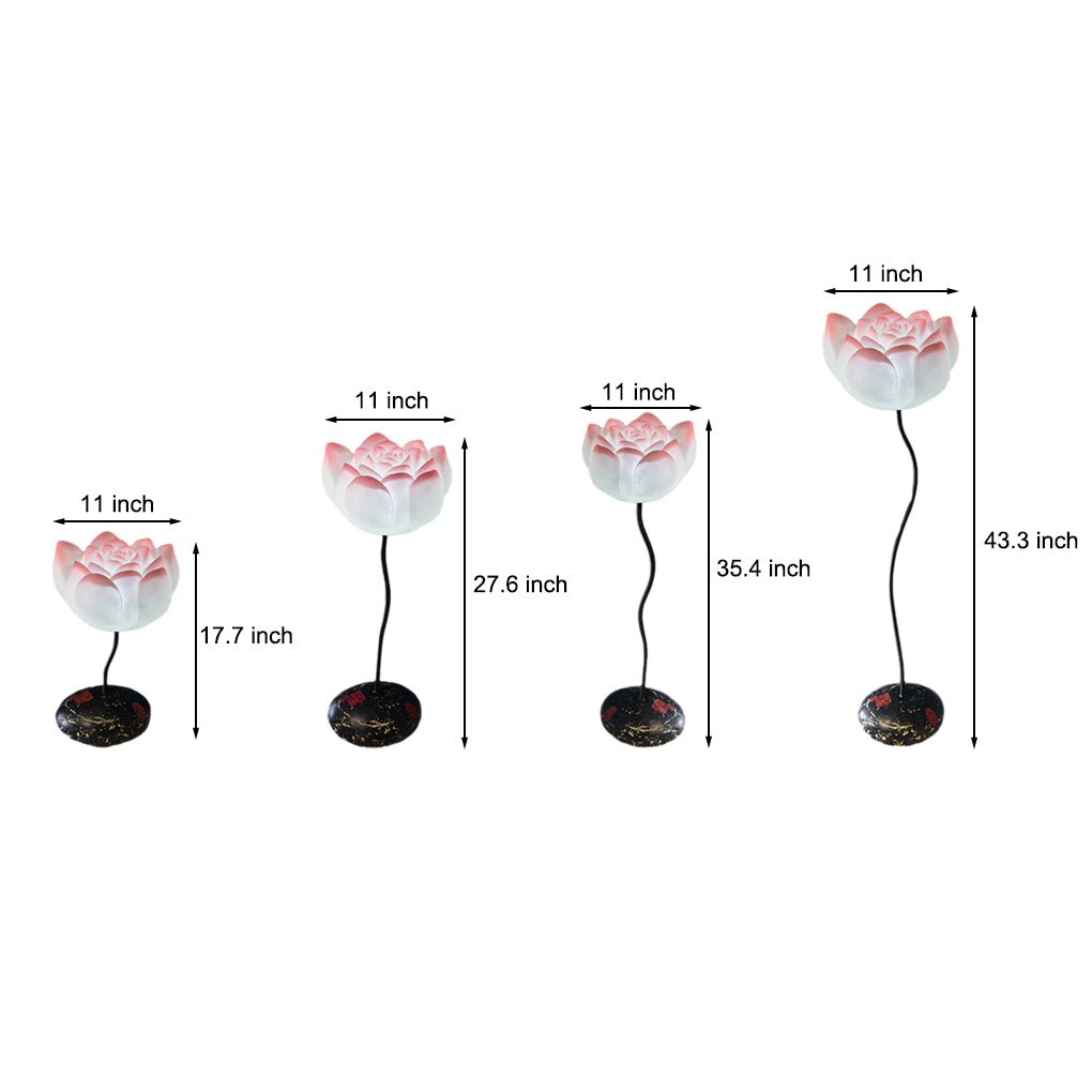Short Fancy Lotus Aesthetics LED Flower Floor Lamp