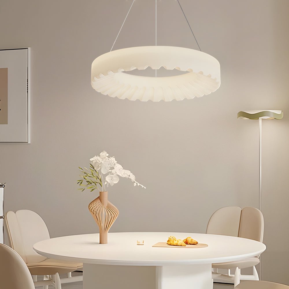 Circle Clouds Ring Chandelier with 3-Step Dimming LED