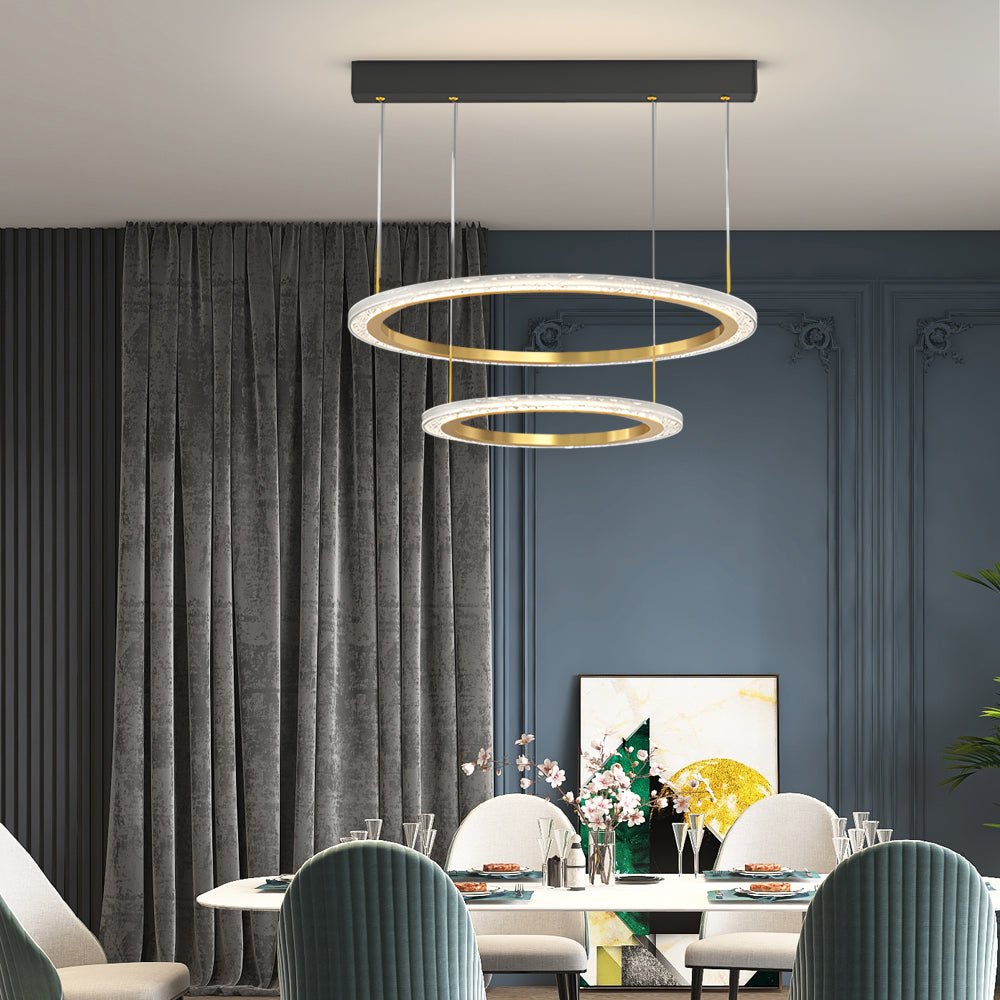 Simple Ring Chandelier with 3-Step Dimming