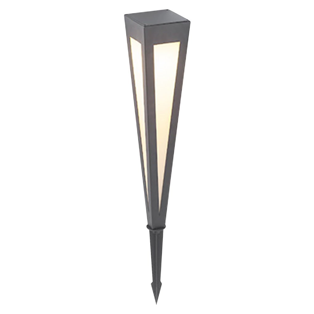 Adjustable RGB Solar LED Pathway Light with Square Top and Conical Base