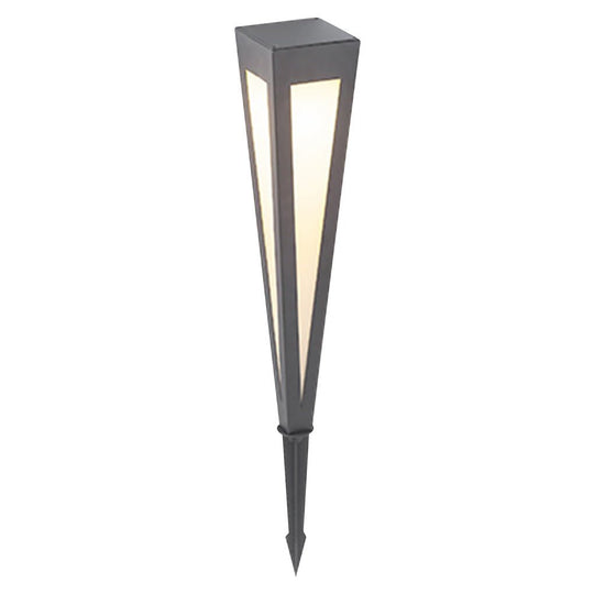 Adjustable RGB Solar LED Pathway Light with Square Top and Conical Base
