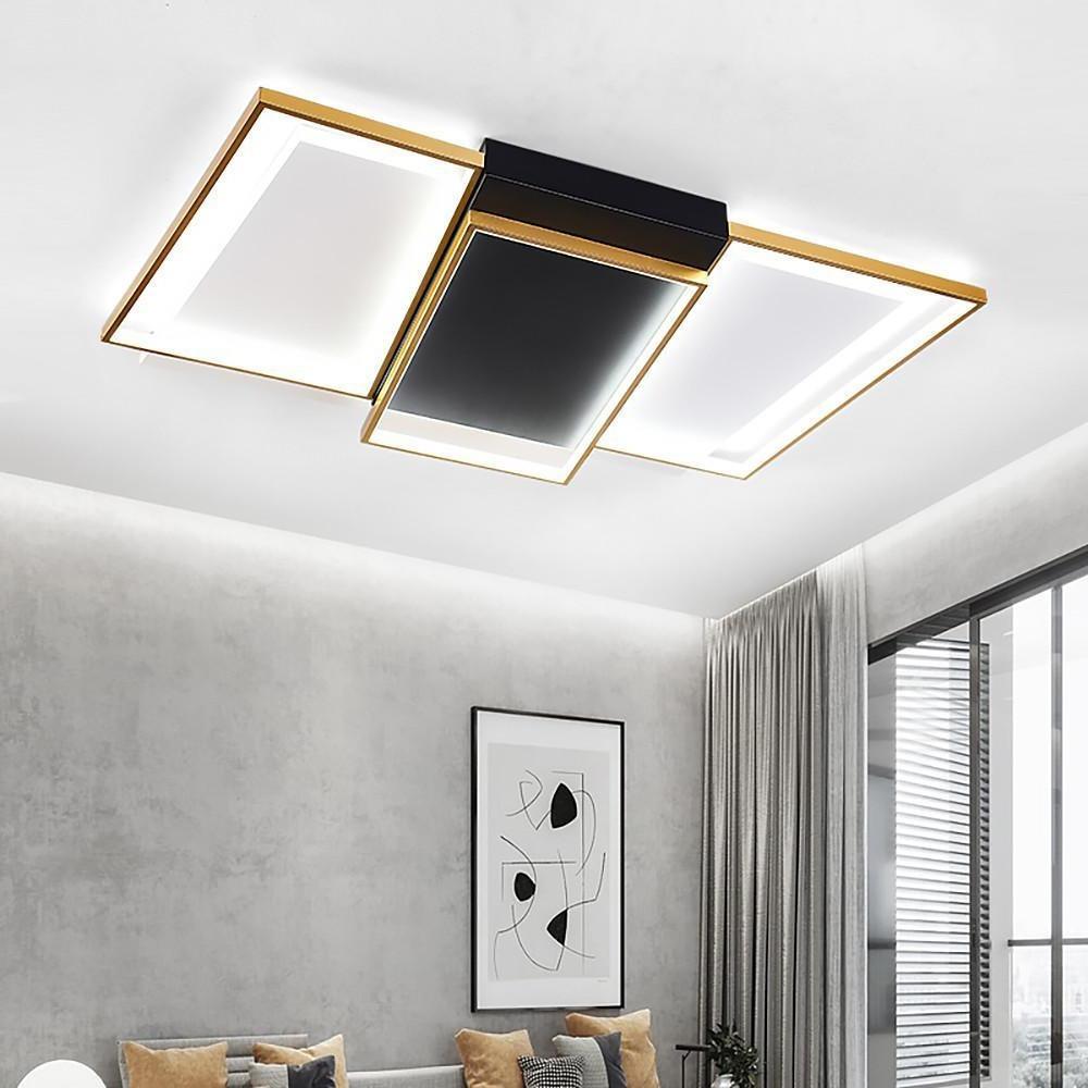 Rectangle &amp; Round LED Modern Flush Mount Ceiling Light