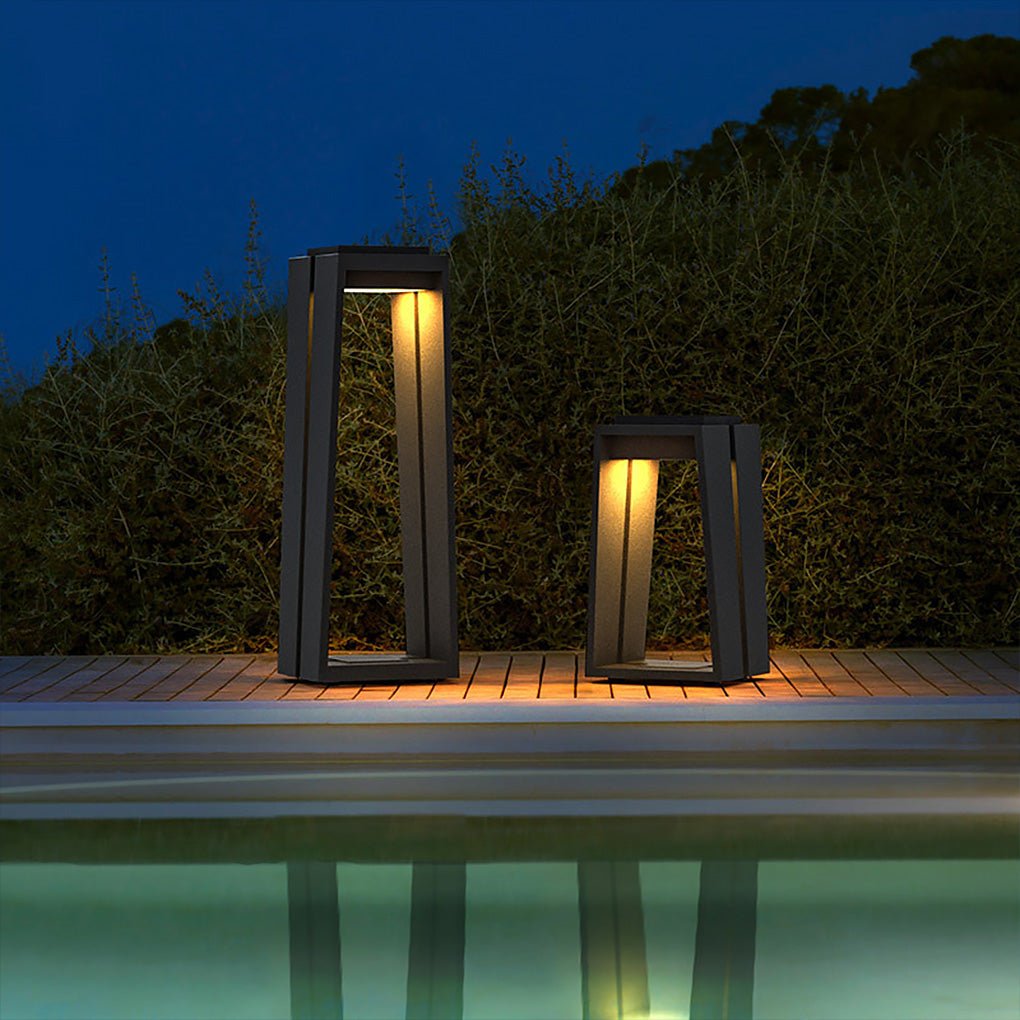 Minimalist Trapezoid Solar Light Waterproof LED Outdoor Illumination