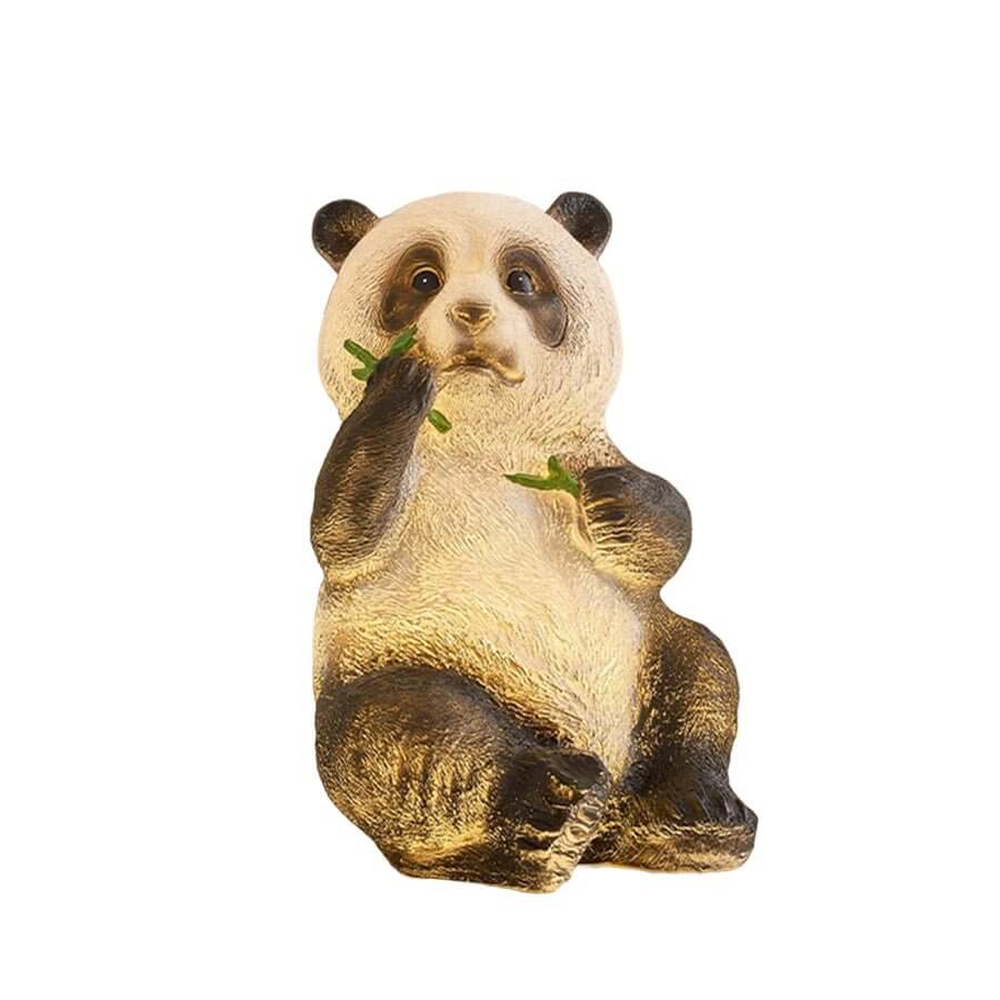 Solar Panda and Bamboo Garden LED Outdoor Lamp
