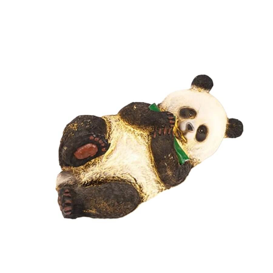 Solar Panda and Bamboo Garden LED Outdoor Lamp