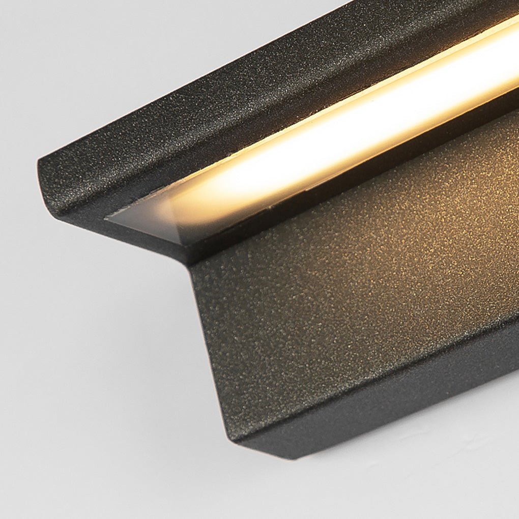 Contemporary Rectangle Weatherproof Stainless Steel Outdoor Wall Light