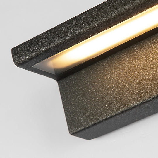 Contemporary Rectangle Weatherproof Stainless Steel Outdoor Wall Light