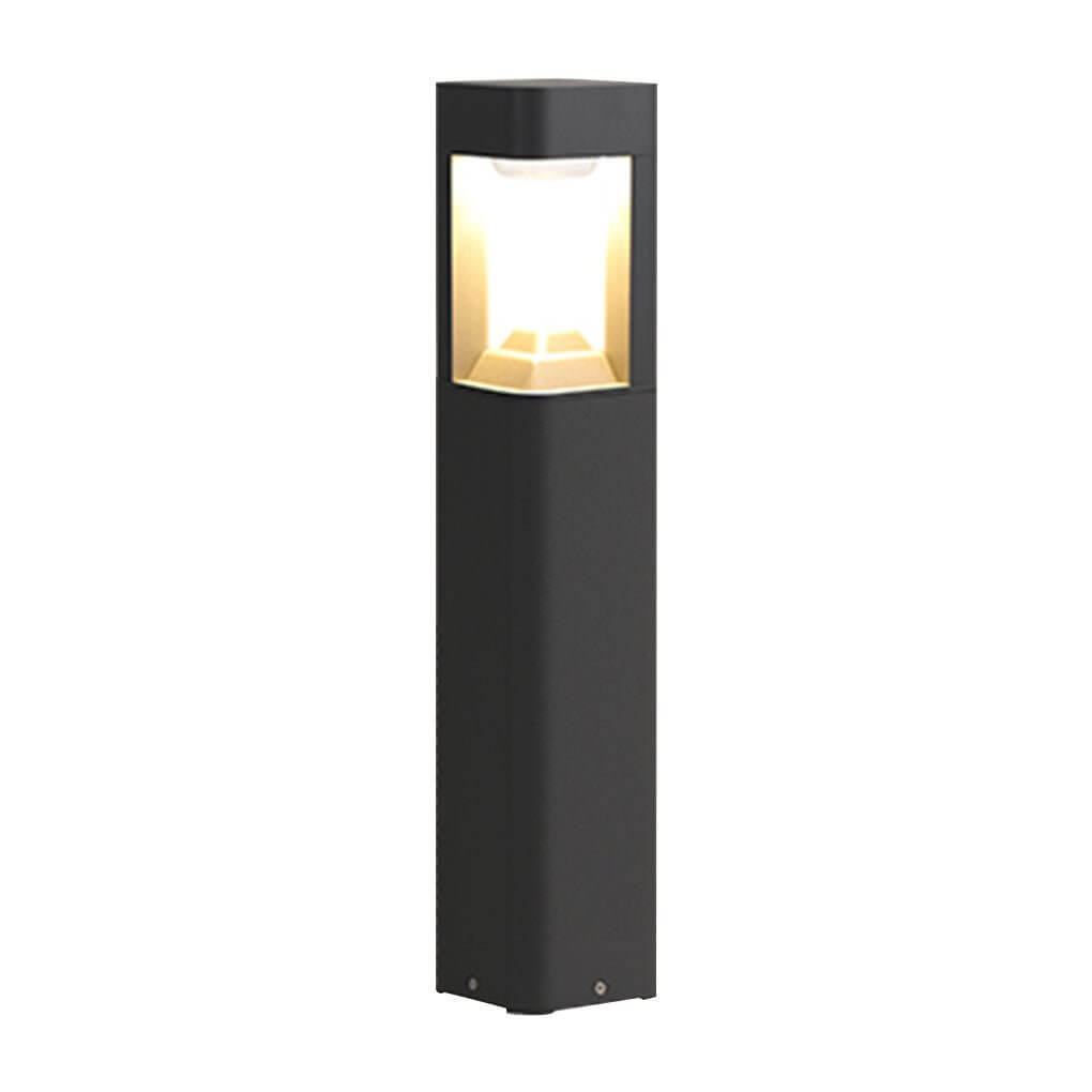 Triple Side Emitting Solar LED Garden Bollard Lights Heart Design &amp; Weatherproof