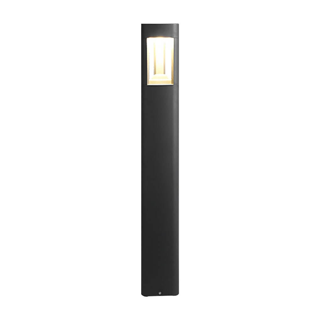 Triple Side Emitting Solar LED Garden Bollard Lights Heart Design &amp; Weatherproof