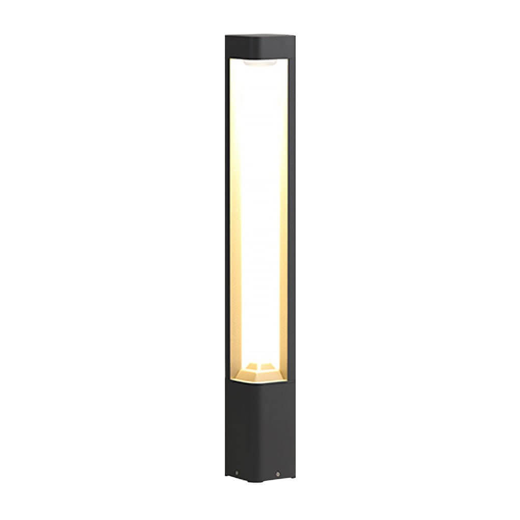 Triple Side Emitting Solar LED Garden Bollard Lights Heart Design &amp; Weatherproof