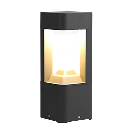 Triple Side Emitting Solar LED Garden Bollard Lights Heart Design &amp; Weatherproof