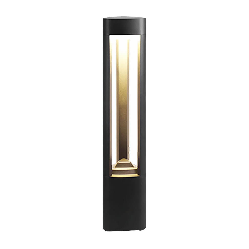 Triple Side Emitting Solar LED Garden Bollard Lights Heart Design &amp; Weatherproof