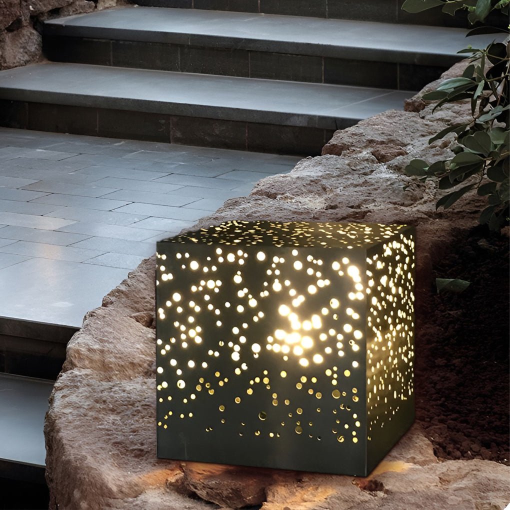 Square LED Outdoor Post Lights Modern Pillar &amp; Deck Lighting