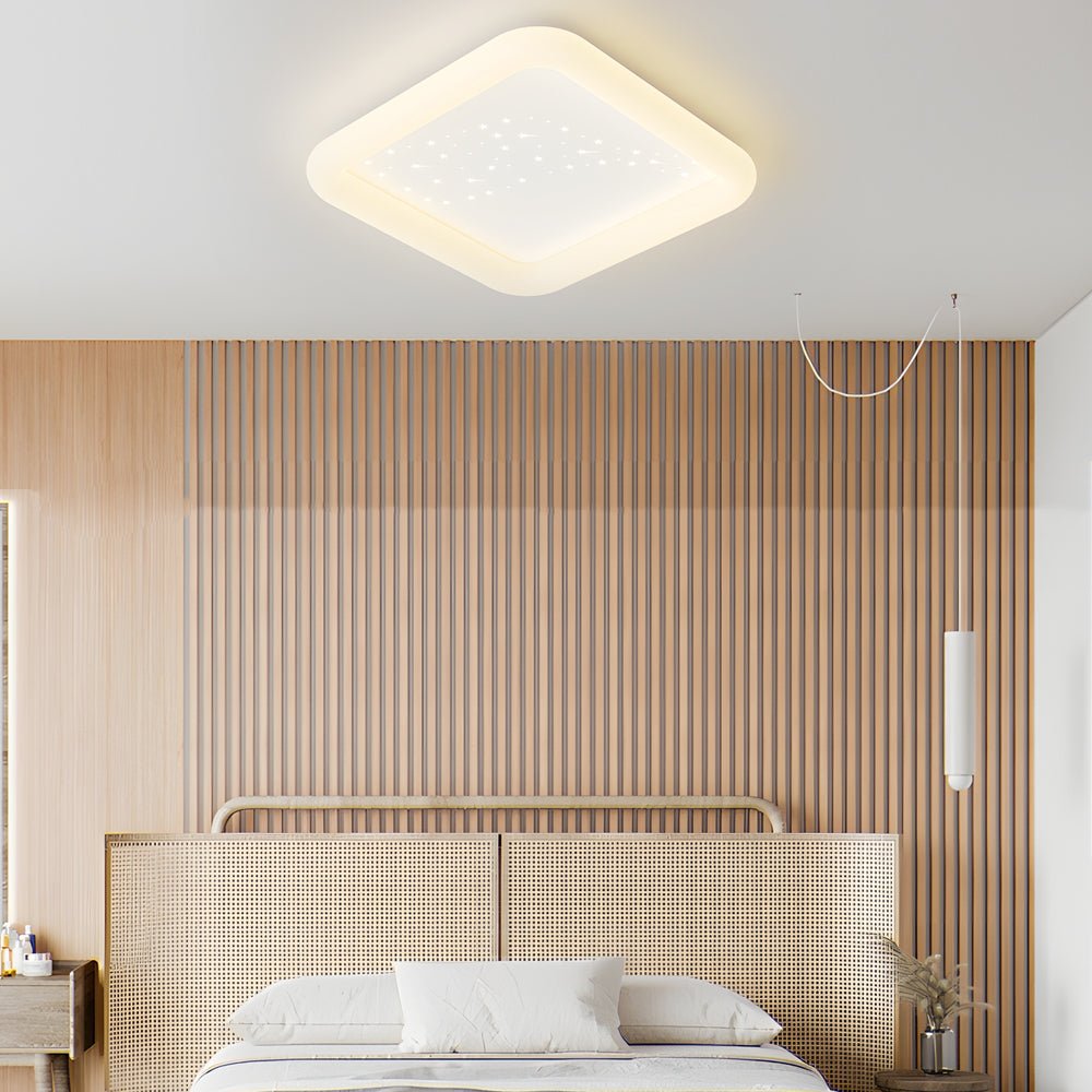 Square or Round Ceiling Light with 3-Step Dimming
