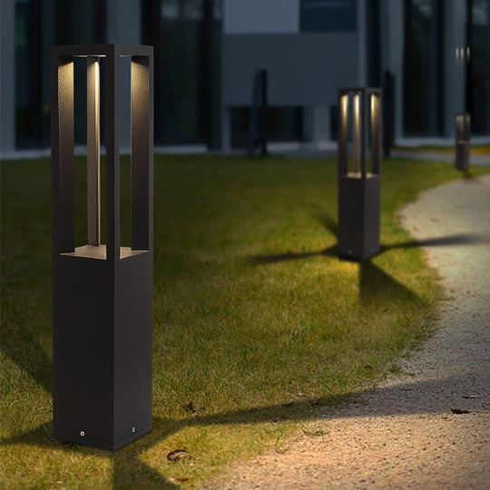 Square Stainless Steel LED Outdoor Landscape Lawn Light