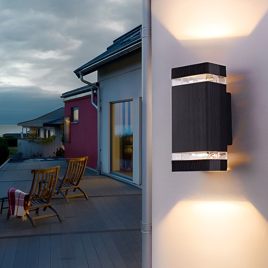 Square Up and Down LED Outdoor Wall Light