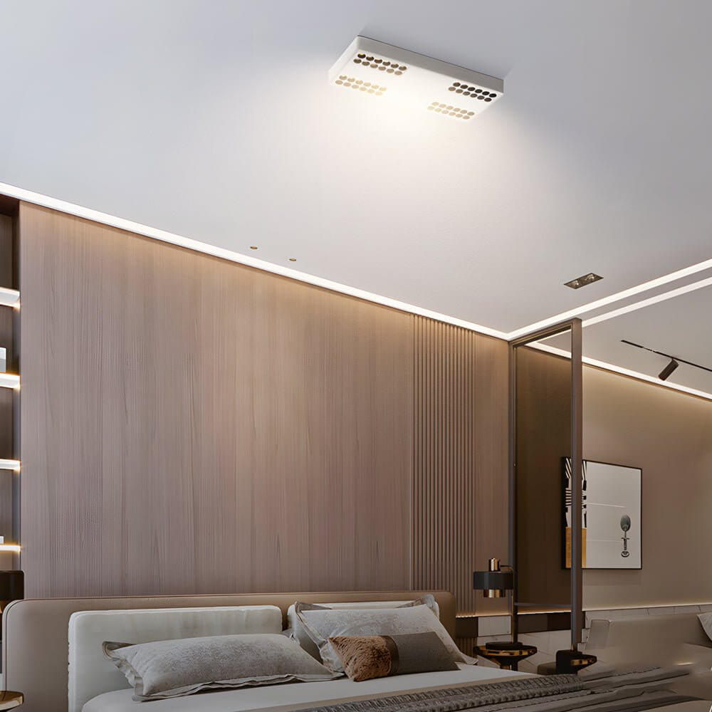 Square and Rectangular Aluminum LED Flush Mount Ceiling Downlight