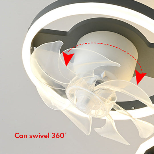 Fighter Jet Kids Ceiling Fan with Light – Full Spectrum LED &amp; Remote Control