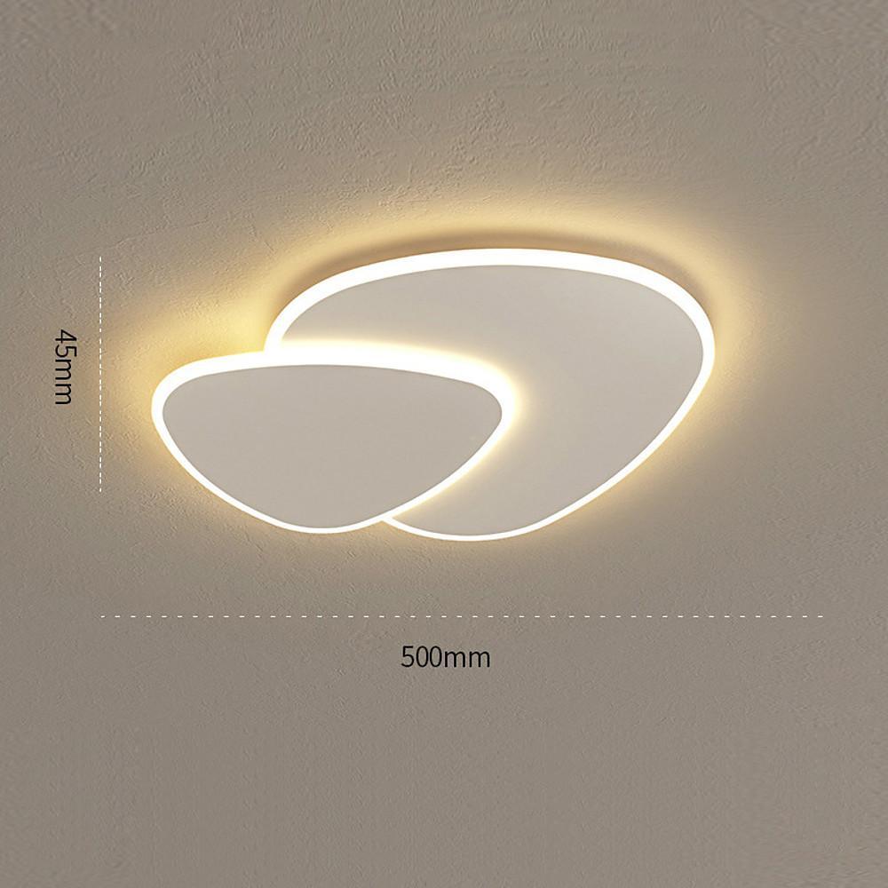 Geometric Shapes Dimmable LED White Modern Flush Mount Ceiling Light