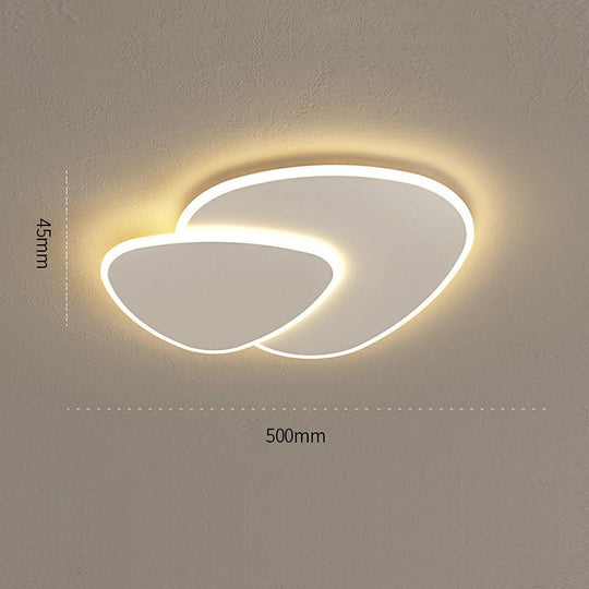 Geometric Shapes Dimmable LED White Modern Flush Mount Ceiling Light