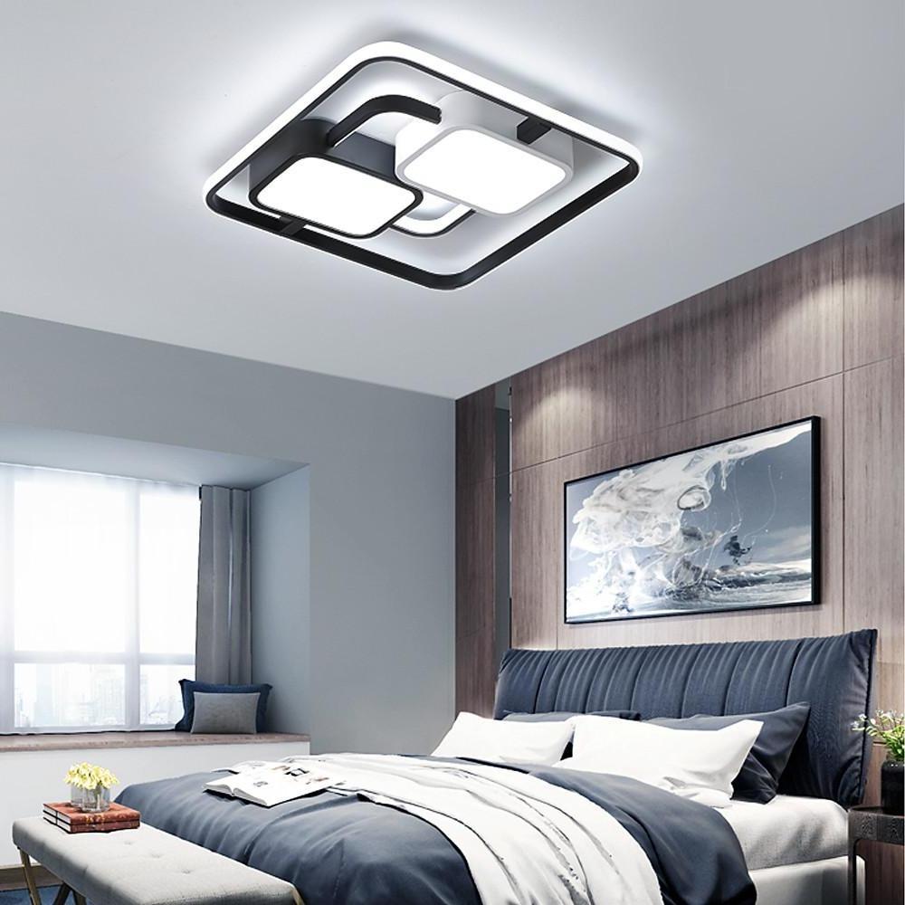 Circles Rectangles Dimmable LED Modern Ceiling Light Flush Mount