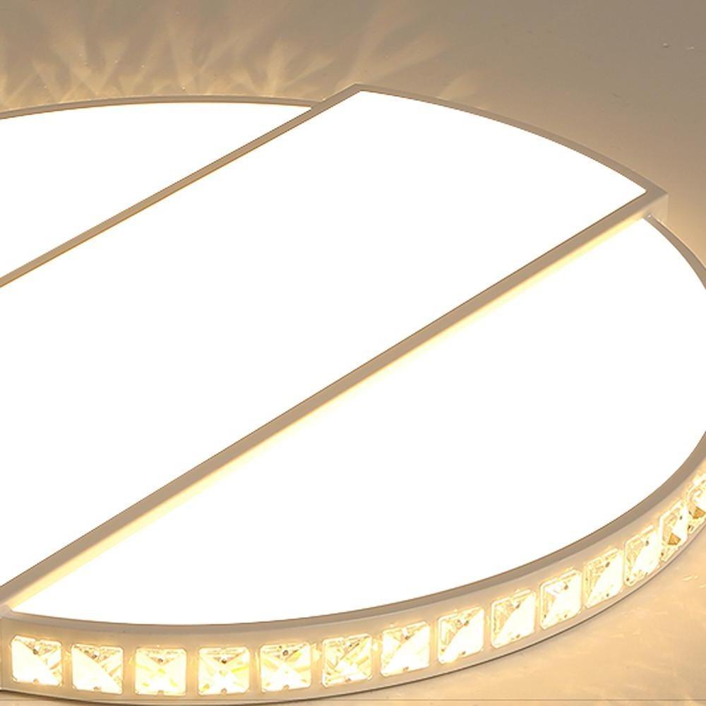 Circle Rectangular Flush Mount LED Ceiling Light with Single Ambient Light