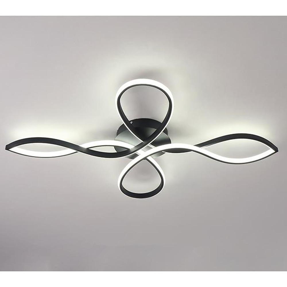 Wave Flower Shaped Dimmable LED Flush Mount Ceiling Light