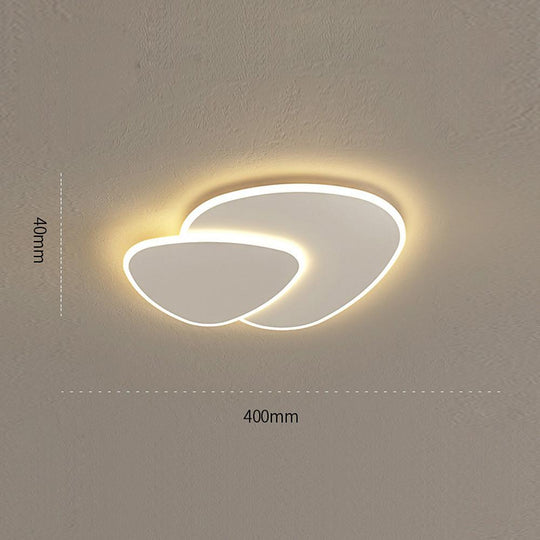 Geometric Shapes Dimmable LED White Modern Flush Mount Ceiling Light